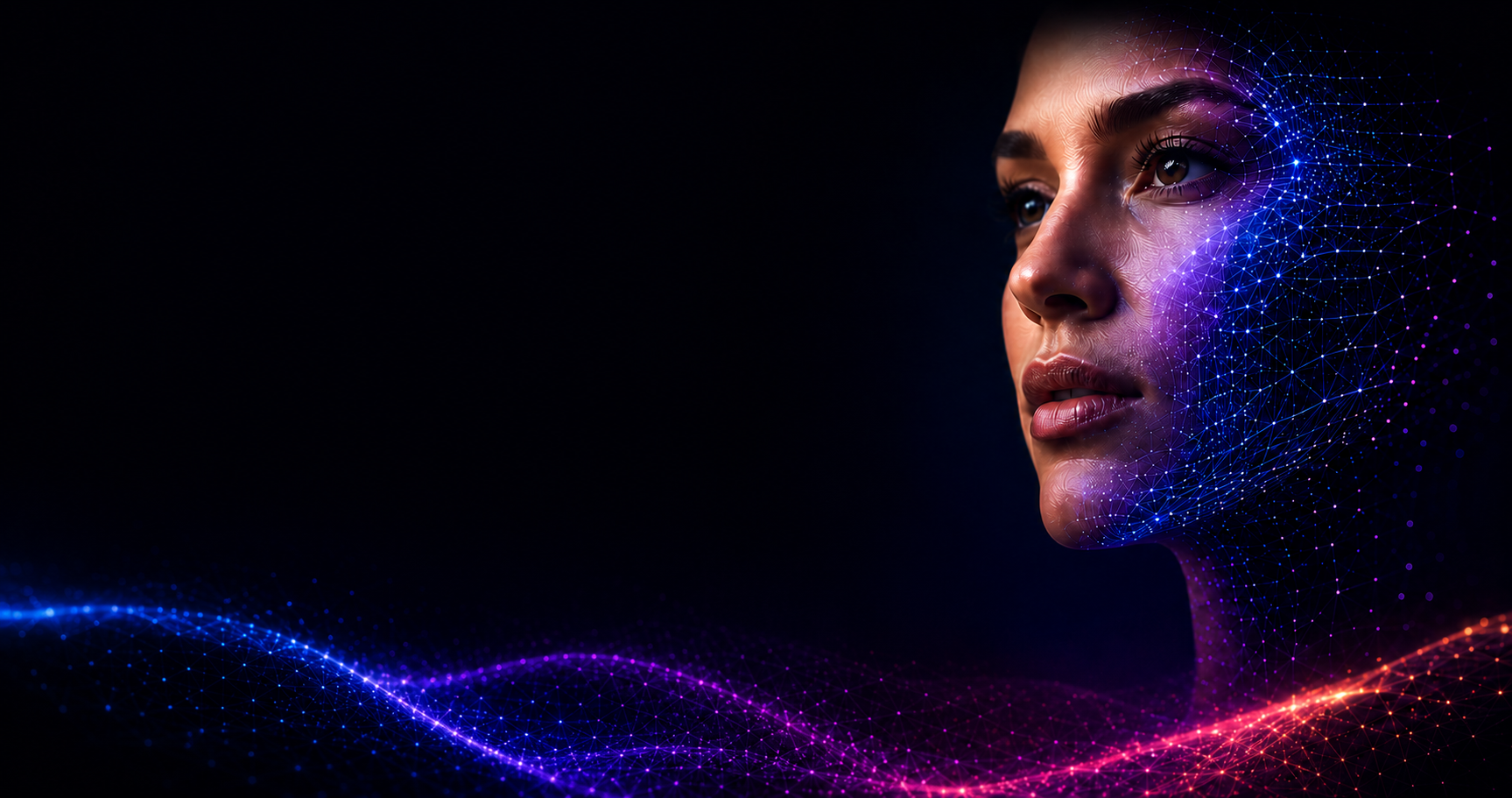 A woman becoming an authorized digital Talent Twin